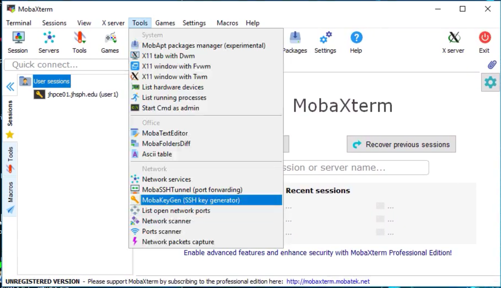 Can I use MobaXterm to run Unix commands on Windows?
